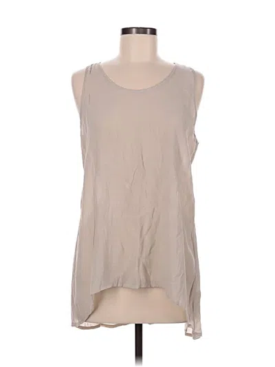 Pre-owned Spense Sleeveless Top Gray Scoop Neck Tops