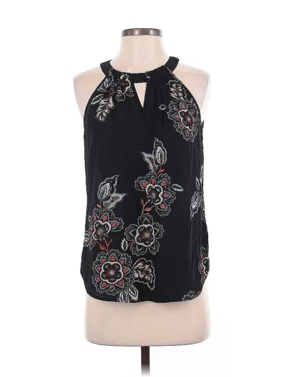 Pre-owned Spense Tank Top Black Halter Neckline Tops