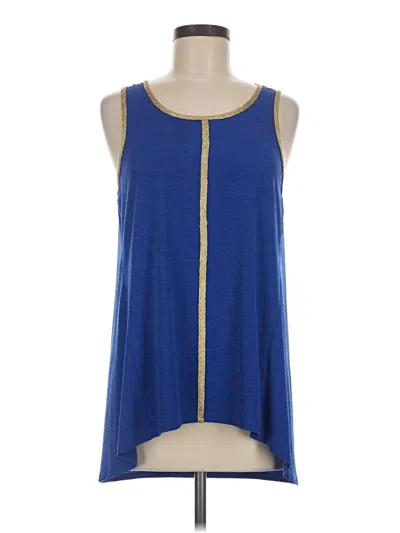 Pre-owned Spense Tank Top Blue Strapless Neckline Tops