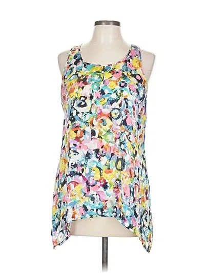 Pre-owned Spense Tank Top Yellow Halter Neckline Tops