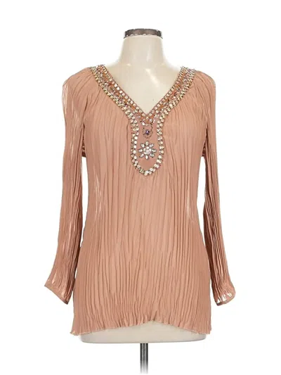 Pre-owned Spenser Jeremy Long Sleeve Blouse In Brown