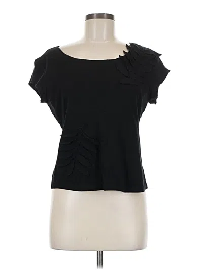 Pre-owned Spenser Jeremy Short Sleeve Top Black One Shoulder Neckline Tops