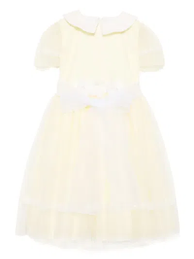 Speranza Kids' Dot-detail Dress In Yellow