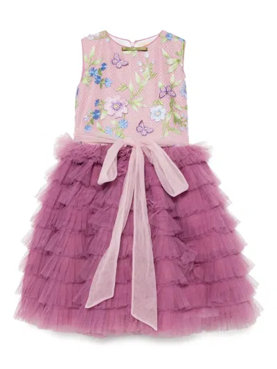 Speranza Kids' Ruffled Dress In Purple