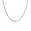 Spero London Men's Sterling Silver Byzantine Chain - Square Style