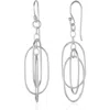 Spero London Nested Loop 3d Drop Earring In Metallic