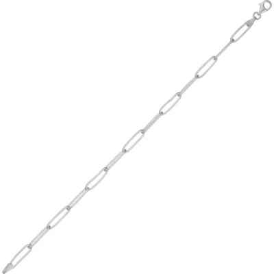 Spero London Sterling Silver Rectangular Large Chain Bracelet