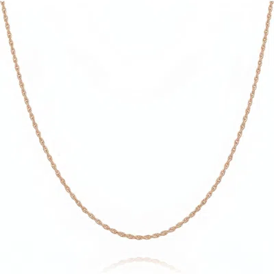 Spero London Sterling Silver Rope Chain Necklace In Gold