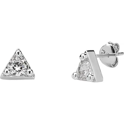 SPERO LONDON SPERO LONDON TRIANGLE STERLING SILVER STUD EARRING