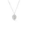 Spero London Women's Abstract Face Monogram Medal Art Sterling Silver Necklace - Silver In Silver