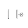 Spero London Women's Bar Stud Plain Earring Sterling Silver - Silver