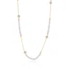 Spero London Women's Baroque Irregular Pearl Jewelled Sterling Silver Chain Necklace In Gold In Gold