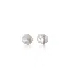Spero London Women's Baroque Pearl Irregular Stud Earring Sterling Silver In Silver