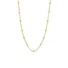 Spero London Women's Bead Chain Sterling Silver Satellite Necklace - Gold In Gold