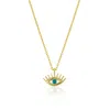 Spero London Women's Blue Eye Evil Eye Sterling Silver Necklace - Gold In Gold