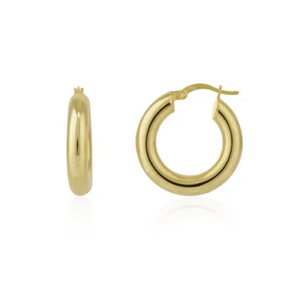 Spero London Women's Chunky Hoop Earrings In Sterling Silver - Gold