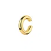 Spero London Women's Chunky Sterling Silver Ear Cuff No Piercing 1 Piece - Gold In Gold