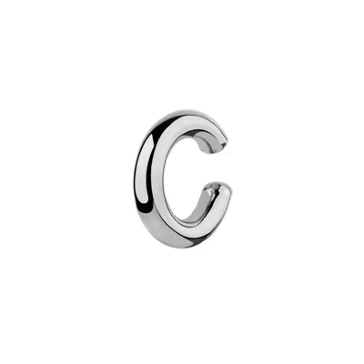 Spero London Women's Chunky Sterling Silver Ear Cuff No Piercing 1 Piece - Silver