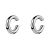 Spero London Women's Chunky Sterling Silver Ear Cuff No Piercing Pair - Silver In Silver