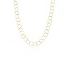 Spero London Women's Circle Hoops Sterling Silver Chain Necklace - Gold In Gold
