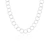 Spero London Women's Circle Hoops Sterling Silver Chain Necklace - Silver In Silver