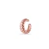 Spero London Women's Croissant Ear Cuff No Piercing Sterling Silver One Piece - Rose Gold In Gold