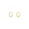 Spero London Women's Cubic Zirconia Sterling Silver Ear Cuffs No Piercing - Pair - Gold