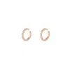 Spero London Women's Cubic Zirconia Sterling Silver Ear Cuffs No Piercing - Pair - Rose Gold