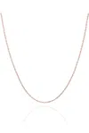 Spero London Women's Curb Chain Necklace Sterling Silver - Rose Gold In Gold