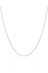 Spero London Women's Curb Chain Necklace Sterling Silver - Silver In Silver