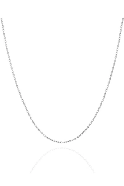 Spero London Women's Curb Chain Necklace Sterling Silver - Silver