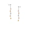 Spero London Women's Dorica Sterling Silver Multi Bead Drop Earring - Multicolor In Gray