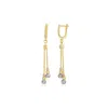 Spero London Women's Dorissa Sterling Silver Drop Earring Multicolour Beads - Gold In Gold