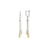 Spero London Women's Dorissa Sterling Silver Drop Earring Multicolour Beads - Silver In Silver