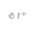 Spero London Women's Dripping Molten Natural Textured Sterling Silver Authentic Earring - Silver In Silver