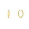 Spero London Women's Fine 14ct Solid Gold Hoop Earrings