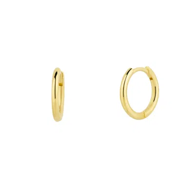 Spero London Women's Fine 14ct Solid Gold Hoop Earrings