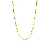 Spero London Women's Fine 14ct Solid Gold Large Figaro Chain Necklace