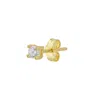 Spero London Women's Fine 3mm Single Stud Earring 14ct Solid Gold