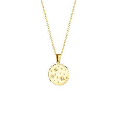 Spero London Women's Fine Celestial Diamond Pendant Sterling Silver Necklace - Gold
