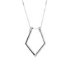 Spero London Women's Fine Diamond Rhombus Ring Holder Necklace In Sterling Silver - Silver In Silver