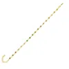 Spero London Women's Gold Colourful Rainbow Jewelled Sterling Silver Chain Bracelet In Gold
