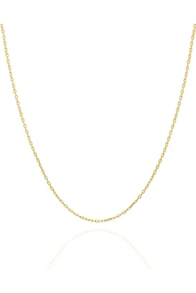 Spero London Women's Gold Curb Chain Necklace Sterling Silver
