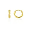 Spero London Women's Gold Naturally Twisted Molten Sterling Silver Hoop Earrings In Gold