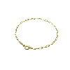 Spero London Women's Gold Rectangular Sterling Silver Chain Bracelet In Gold