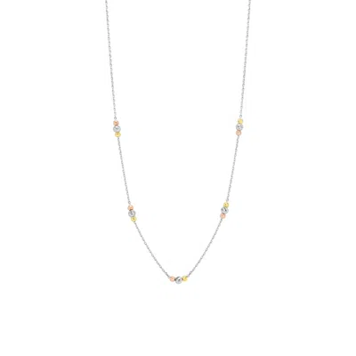 Spero London Women's Gold / Rose Gold / Silver Dorissa Three Bead Sterling Silver Necklace
