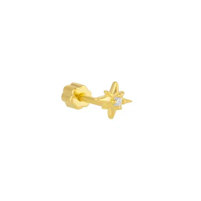 Spero London Women's Gold Sterling Silver Northern Star Piercing