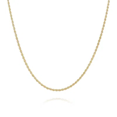 Spero London Women's Gold Sterling Silver Rope Chain Necklace