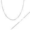 Spero London Women's Half Twisted Sterling Silver Chain Necklace And Bracelet Set - Silver In Silver