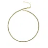 Spero London Women's Handmade Rope Braided Sterling Silver Beaded Chain Necklace In Grey In Gray